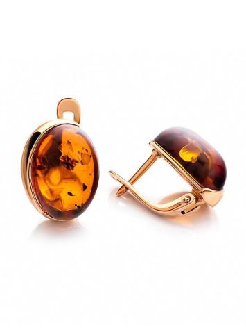 Lovely Amber Earrings In Gold-Plated Silver The Suite Collection, image , picture 3