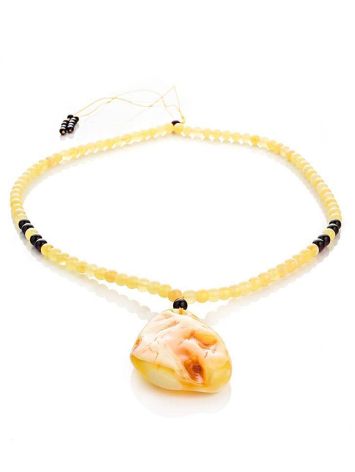 Multicolor Amber Pendant Necklace The Rhapsody, image , picture 3