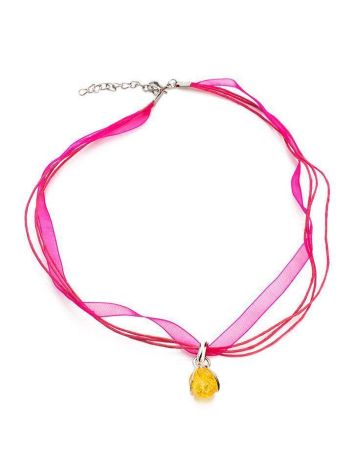 Lemon Amber Choker In Sterling Silver The Flamenco, image , picture 3