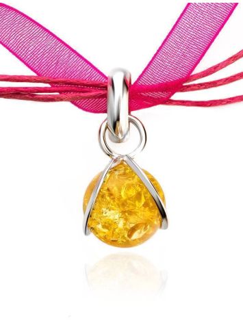 Lemon Amber Choker In Sterling Silver The Flamenco, image , picture 4