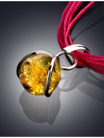 Lemon Amber Choker In Sterling Silver The Flamenco, image , picture 2