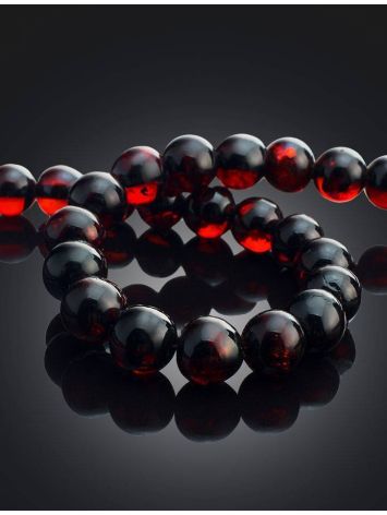 Cherry Amber Ball Beaded Necklace, image , picture 2