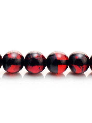 Cherry Amber Ball Beaded Necklace, image , picture 3