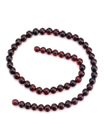 Cherry Amber Ball Beaded Necklace, image , picture 4