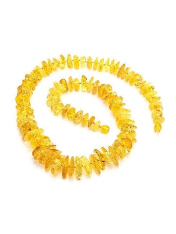 Lemon Amber Necklace With Glass Beads, image , picture 3