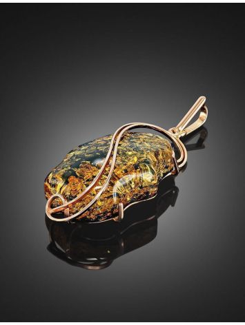 Handcrafted Amber Pendant In Gold-Plated Silver The Rialto, image , picture 3