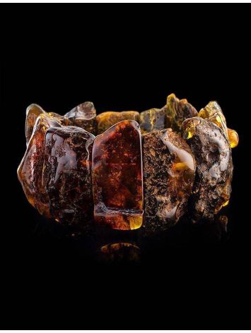 Natural Cognac Amber Bracelet The Volcano, image , picture 2