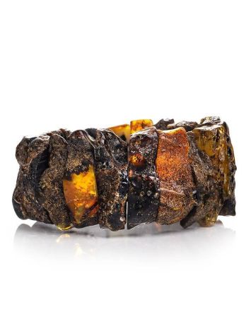 Natural Black Amber Bracelet The Volcano, image , picture 3