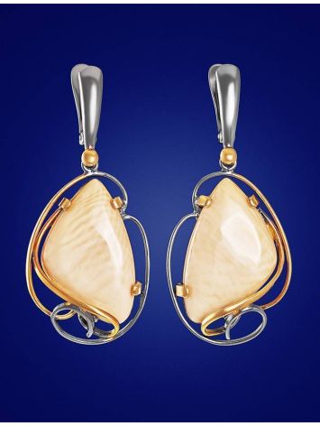 Bold Mammoth Tusk Earrings In Gold-Plated Silver The Era, image , picture 3