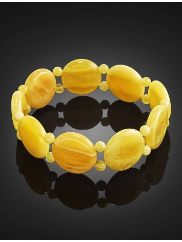 Honey Amber Stretch Bracelet, image , picture 2