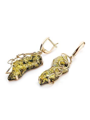Handcrafted Amber Earrings In Gold The Rialto, image , picture 3