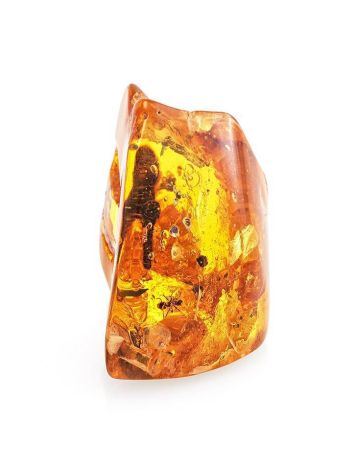 Natural Textured Amber Stone With Ant Inclusion, image , picture 5