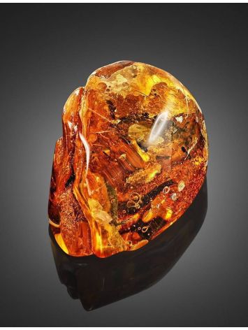 Natural Textured Amber Stone With Ant Inclusion, image , picture 4