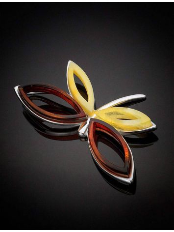 Butterfly Amber Pendant In Sterling Silver The April, image , picture 2