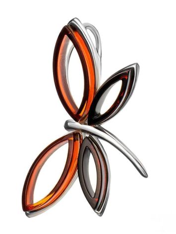 Cute Amber Pendant In Sterling Silver The April, image , picture 4