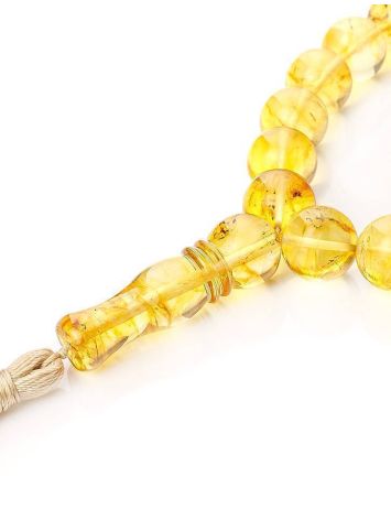 Islamic 33 Lemon Amber Prayer Beads, image , picture 5