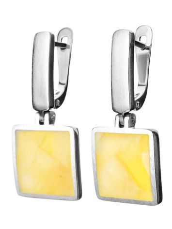 Amber Earrings In Sterling Silver The London, image , picture 3