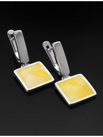 Amber Earrings In Sterling Silver The London, image , picture 2