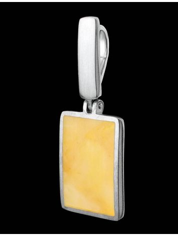 Geometric Amber Pendant In Sterling Silver The London, image , picture 4