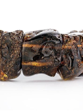 Natural Black Amber Bracelet The Volcano, image , picture 3