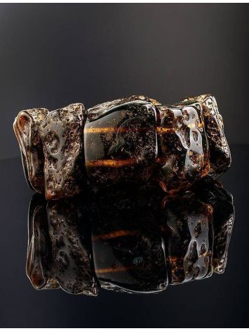 Natural Black Amber Bracelet The Volcano, image , picture 2