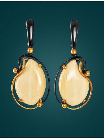 Mammoth Tusk Earrings In Gold-Plated Silver The Era, image , picture 3