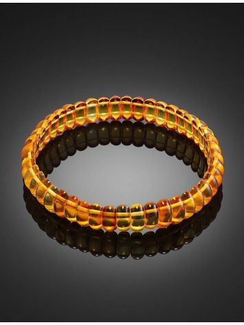 Lemon Amber Designer Stretch Bracelet, image , picture 2