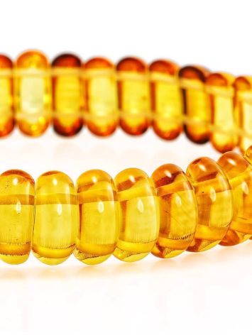 Lemon Amber Designer Stretch Bracelet, image , picture 3