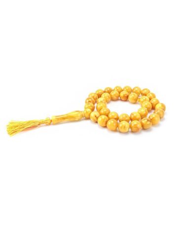 Vintage Style Honey Amber Islamic Prayer Beads With Tassel, image , picture 3