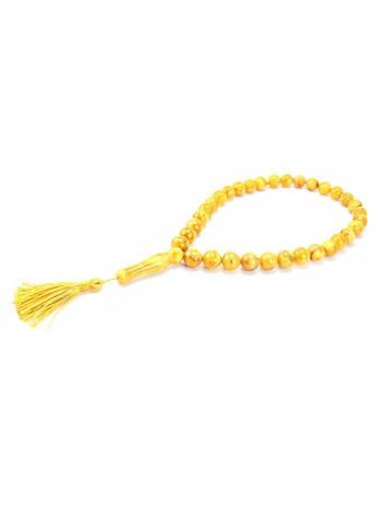 Vintage Style Honey Amber Islamic Prayer Beads With Tassel, image , picture 4