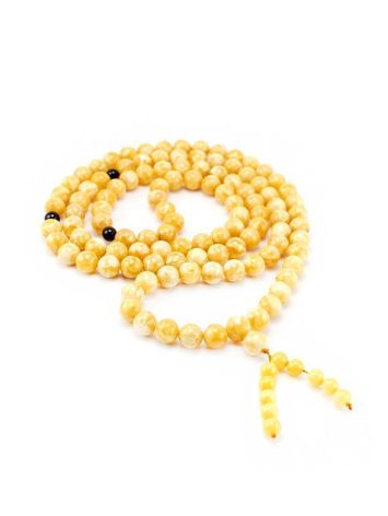 Vintage Style Honey Amber Buddhist Prayer Beads With Dangle, image , picture 3