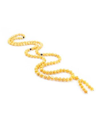 108 Honey Amber Mala Beads With Dangle, image , picture 2