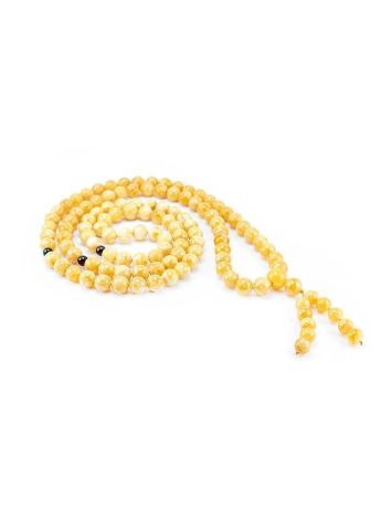 108 Honey Amber Mala Beads With Dangle, image , picture 3