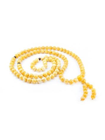 108 Honey Amber Mala Beads With Dangle, image , picture 4
