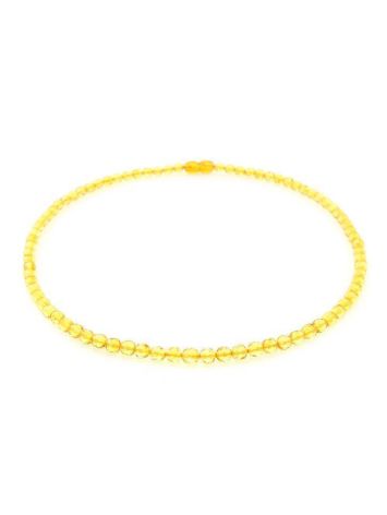 Faceted Lemon Amber Beaded Necklace The Prague, image , picture 3