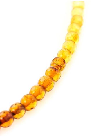 Faceted Two-Toned Amber Beaded Necklace The Prague, image , picture 2