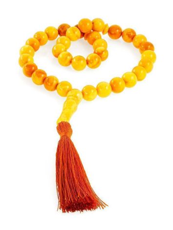33 Honey Amber Islamic Rosary With Red Tassel, image , picture 3