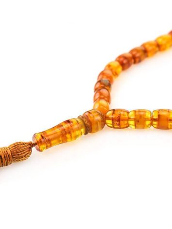 33 Multicolor Amber Islamic Prayer Beads With Tassel, image , picture 2