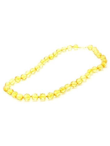 Faceted Amber Ball Beaded Necklace The Prague, image , picture 5