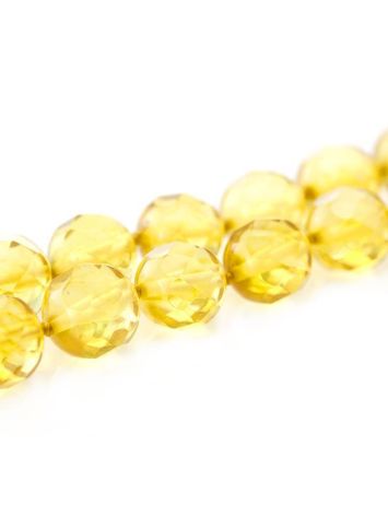 Faceted Amber Ball Beaded Necklace The Prague, image , picture 7