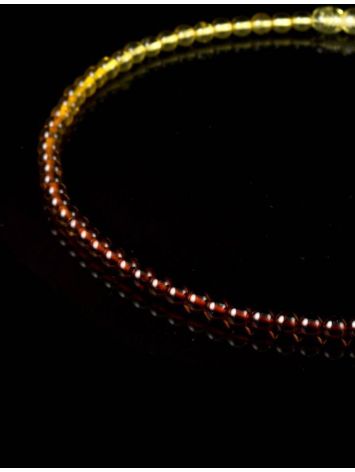 Two Toned Amber Beaded Necklace The Prague, image , picture 5