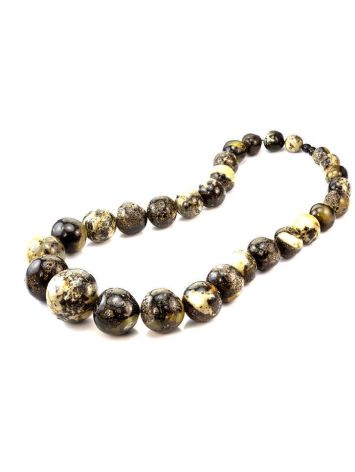 Black Amber Statement Necklace The Meteor, image , picture 4