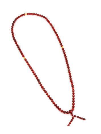 108 Cognac Amber Mala Beads With Dangle, image , picture 5