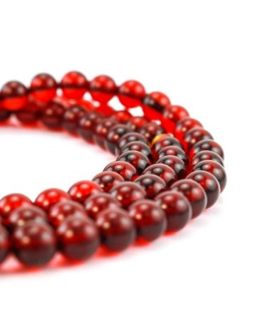 108 Cognac Amber Mala Beads With Dangle, image , picture 2