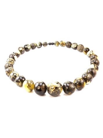Black Amber Statement Necklace The Meteor, image , picture 3