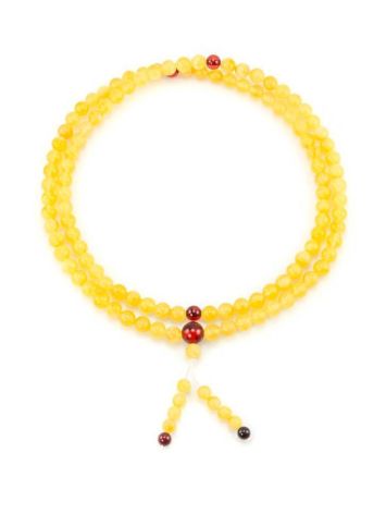 Butterscotch Amber Buddhist Prayer Beads, image , picture 6