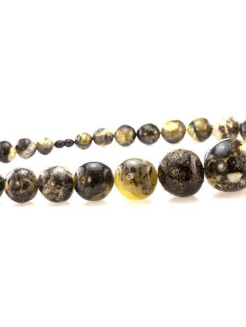 Black Amber Statement Necklace The Meteor, image , picture 9
