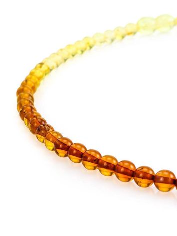Two Toned Amber Beaded Necklace The Prague, image , picture 3