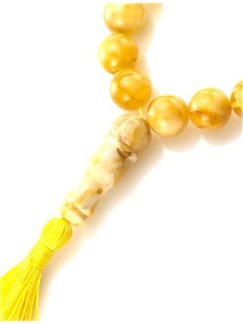 Butterscotch Amber Islamic Prayer Beads With Tassel, image , picture 2