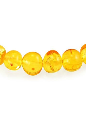 Lemon Amber Ball Beaded Necklace, image , picture 4